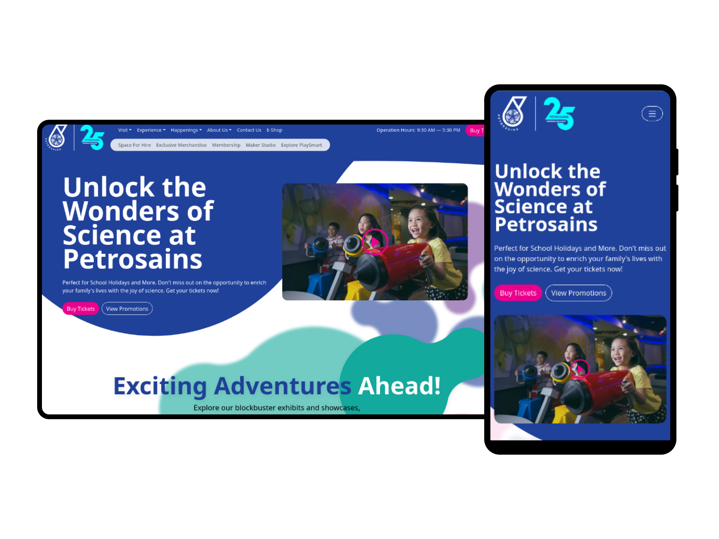 Petrosains.com.my Redesign